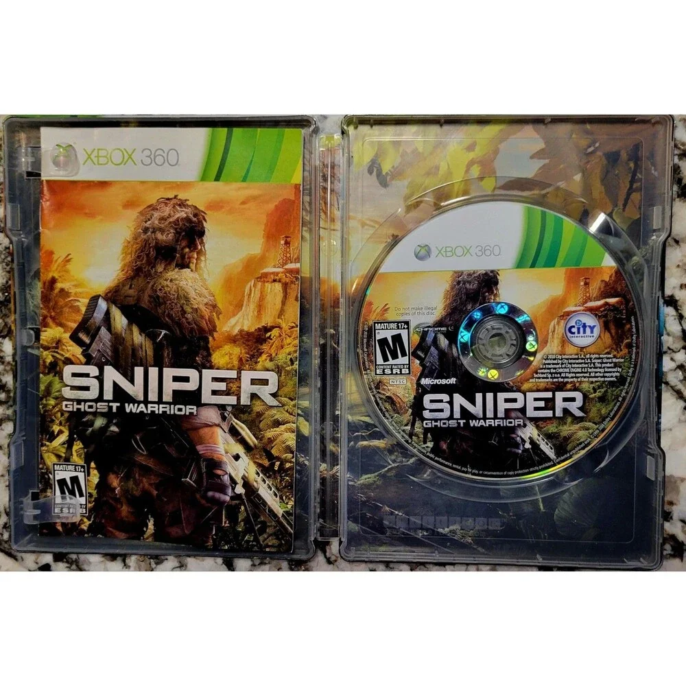 XBOX 360: Sniper Ghost Warrior Limited Edition SteelBook,CIB,LN COND,FAST SHIP